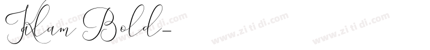 Kalam Bold字体转换